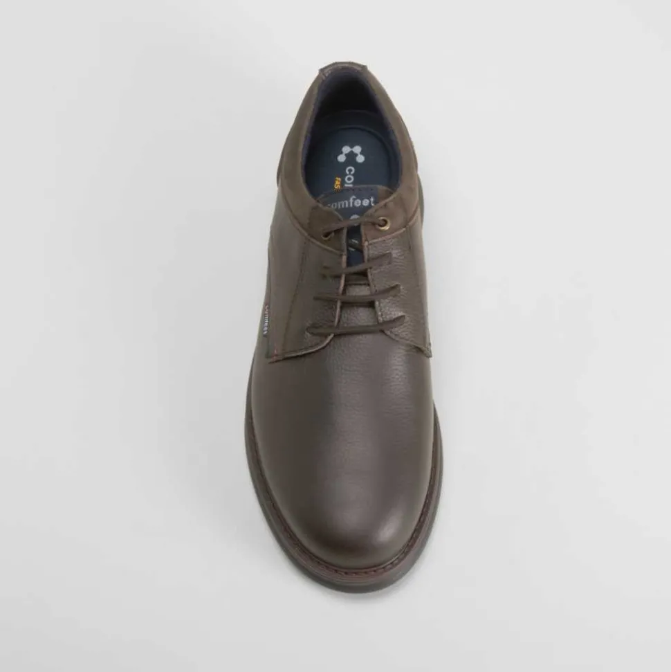 Zapato blucher piel marrón COMFEET