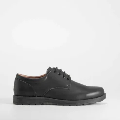 Zapato colegial piel con cordón negro MR. HANSEN